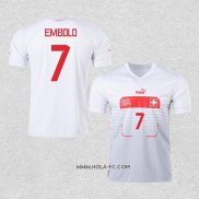 Camiseta Segunda Suiza Jugador Embolo 2022