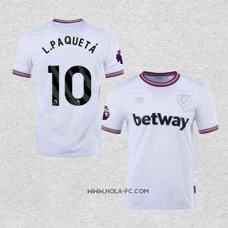 Camiseta Segunda West Ham Jugador L.Paqueta 2023-2024