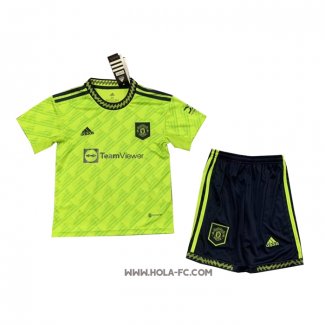 Camiseta Tercera Manchester United 2022-2023 Nino