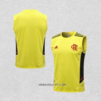 Camiseta de Entrenamiento Flamengo 2022-2023 Sin Mangas Amarillo