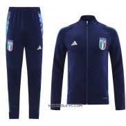 Chandal de Chaqueta del Italia 2024-2025 Azul