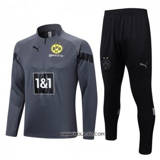 Chandal de Sudadera del Borussia Dortmund 2022-2023 Gris