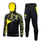 Chandal de Sudadera del Borussia Dortmund 2023-2024 Negro y Amarillo