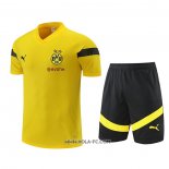 Chandal del Borussia Dortmund 2022-2023 Manga Corta Amarillo - Pantalon Corto