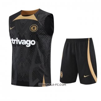 Chandal del Chelsea 2022-2023 Sin Mangas Negro