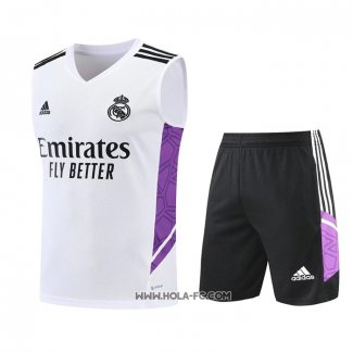 Chandal del Real Madrid 2022-2023 Sin Mangas Blanco