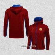 Chaqueta con Capucha del Barcelona 2021-2022 Rojo