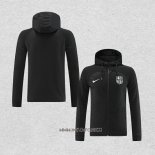 Chaqueta con Capucha del Barcelona 2022-2023 Negro