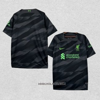 Tailandia Camiseta Liverpool Portero 2023-2024 Negro