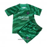 Camiseta Paris Saint-Germain Portero 2023-2024 Nino Verde