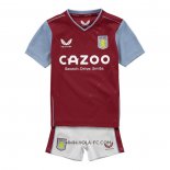 Camiseta Primera Aston Villa 2022-2023 Nino