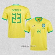 Camiseta Primera Brasil Jugador Ederson M. 2022