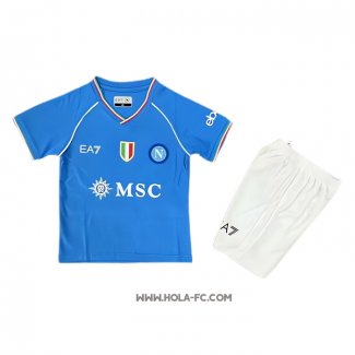 Camiseta Primera Napoli 2023-2024 Nino