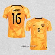 Camiseta Primera Paises Bajos Jugador Janssen 2022