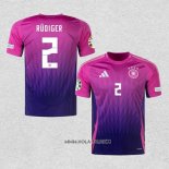 Camiseta Segunda Alemania Jugador Rudiger 2024