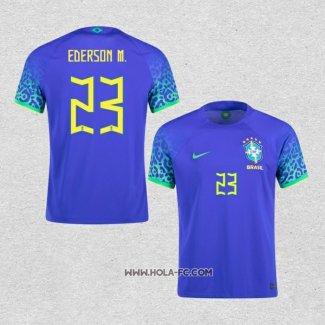 Camiseta Segunda Brasil Jugador Ederson M. 2022