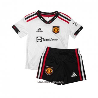 Camiseta Segunda Manchester United 2022-2023 Nino