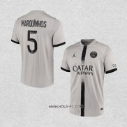 Camiseta Segunda Paris Saint-Germain Jugador Marquinhos 2022-2023