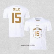 Camiseta Segunda Serbia Jugador Grujic 2022