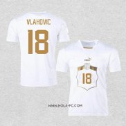 Camiseta Segunda Serbia Jugador Vlahovic 2022