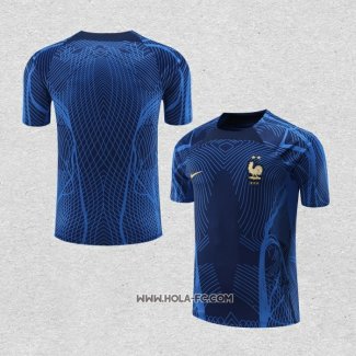 Camiseta de Entrenamiento Francia 2022-2023 Azul Oscuro