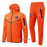 Chandal con Capucha del Paris Saint-Germain 2022-2023 Naranja