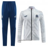 Chandal de Chaqueta del Olympique Marsella 2022-2023 Blanco