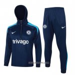 Chandal de Sudadera del Chelsea 2024-2025 Azul