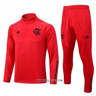 Chandal de Sudadera del Flamengo 2023-2024 Nino Rojo