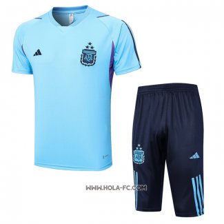 Chandal del Argentina 2023-2024 Manga Corta Azul - Pantalon Corto