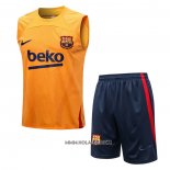 Chandal del Barcelona 2022-2023 Sin Mangas Naranja