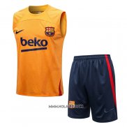 Chandal del Barcelona 2022-2023 Sin Mangas Naranja