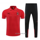 Conjunto Polo del AC Milan 2022-2023 Rojo