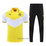 Conjunto Polo del Borussia Dortmund 2022-2023 Amarillo y Blanco