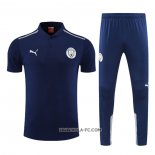 Conjunto Polo del Manchester City 2022-2023 Azul Marino