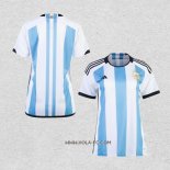 Camiseta Primera Argentina 3 Estrellas 2022 Mujer