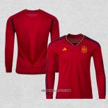 Camiseta Primera Espana 2022 Manga Larga
