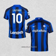 Camiseta Primera Inter Milan Jugador Lautaro 2022-2023