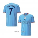 Camiseta Primera Manchester City Jugador Sterling 2022-2023