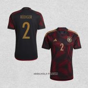 Camiseta Segunda Alemania Jugador Rudiger 2022