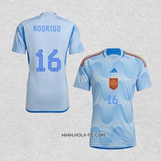 Camiseta Segunda Espana Jugador Rodrigo 2022