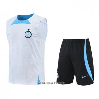 Chandal del Inter Milan 2022-2023 Sin Mangas Blanco