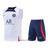 Chandal del Paris Saint-Germain 2022-2023 Sin Mangas Blanco