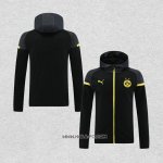 Chaqueta con Capucha del Borussia Dortmund 2024-2025 Negro