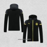 Chaqueta con Capucha del Borussia Dortmund 2024-2025 Negro