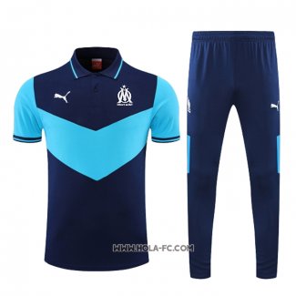 Conjunto Polo del Olympique Marsella 2022-2023 Azul Marino