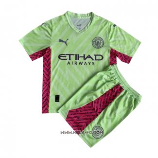 Camiseta Manchester City Portero 2023-2024 Nino Verde