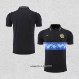 Camiseta Polo del Inter Milan 2022-2023 Negro y Azul