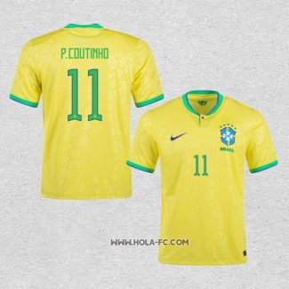 Camiseta Primera Brasil Jugador P.Coutinho 2022