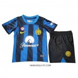 Camiseta Primera Inter Milan 2023-2024 Nino